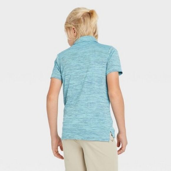 Boys' - XL/16 - Golf Polo Shirt - All in Motion - Turquoise - Picture 2 of 5
